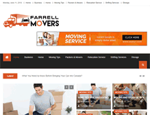 Tablet Screenshot of farrellmovers.com